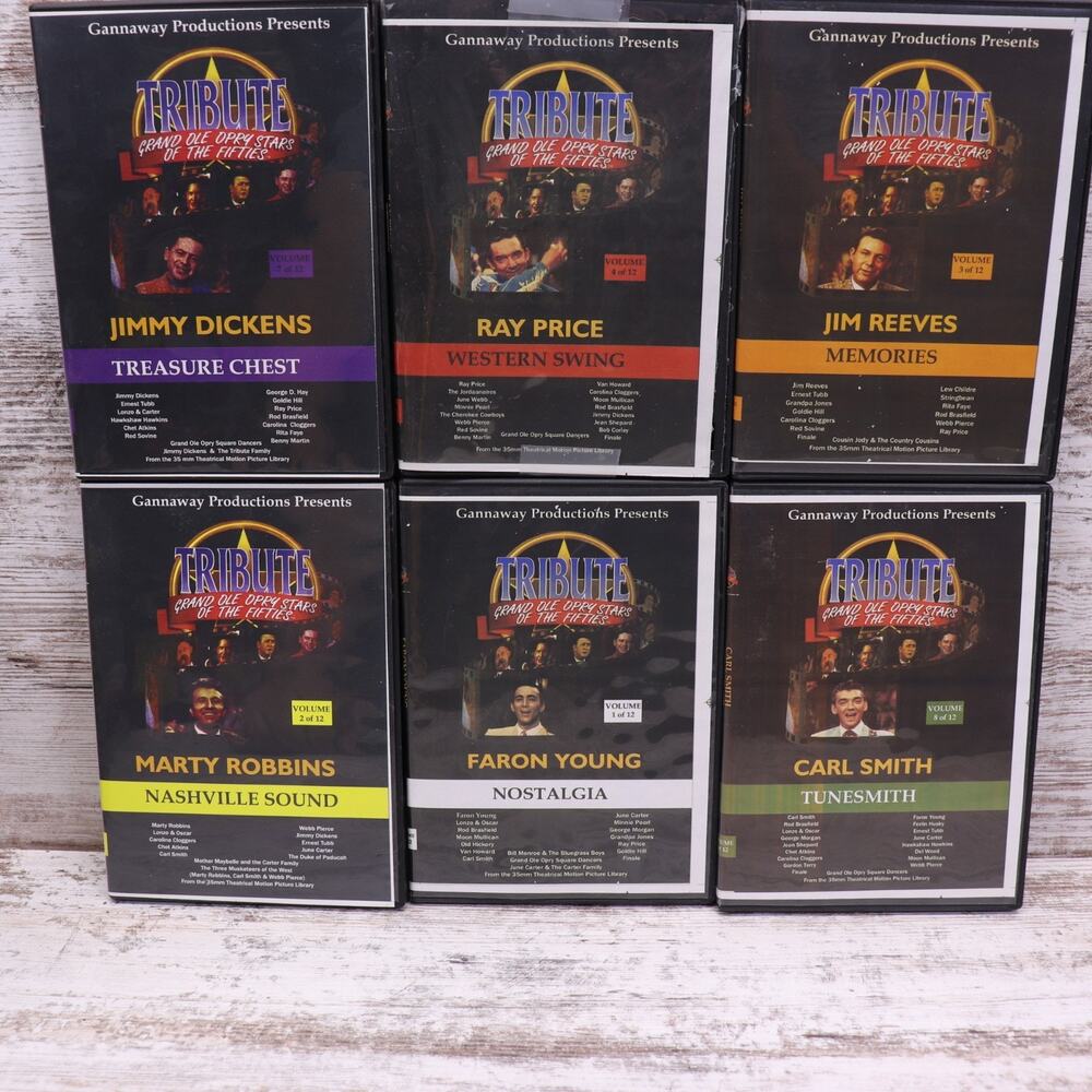Grand Ole Opry Stars Of The Fifties DVD Lot Jimmy Dickens, Ray Price, Jim Reeves